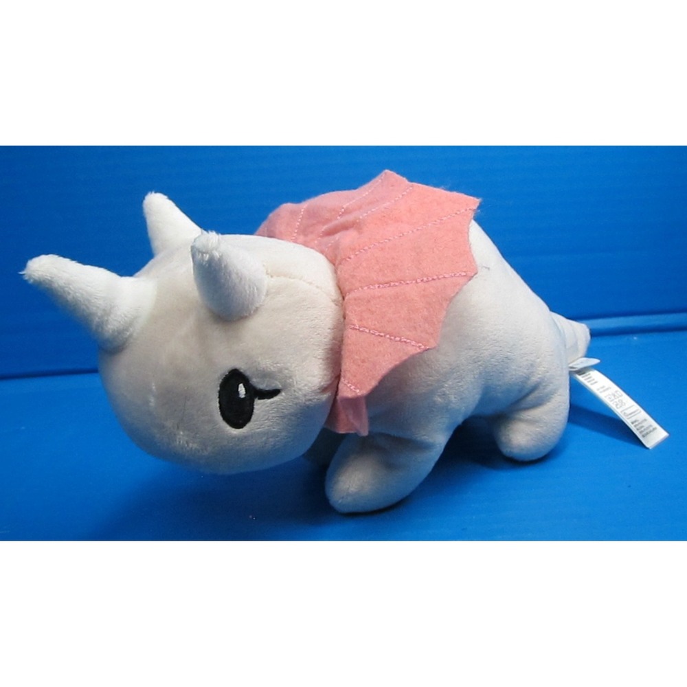 H&M Home Cute Dinasour Triceratops Soft Plush Toy Pink 10"